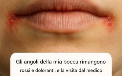 Gli angoli della mia bocca rimangono rossi e doloranti, e la visita dal medico è ancora lontana. Cosa posso fare nel frattempo?