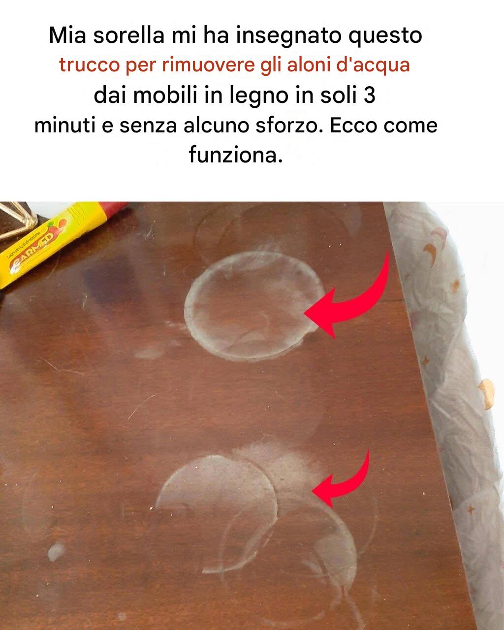 Elimina gli aloni d’acqua dai mobili in legno: il semplice trucco dell’asciugacapelli