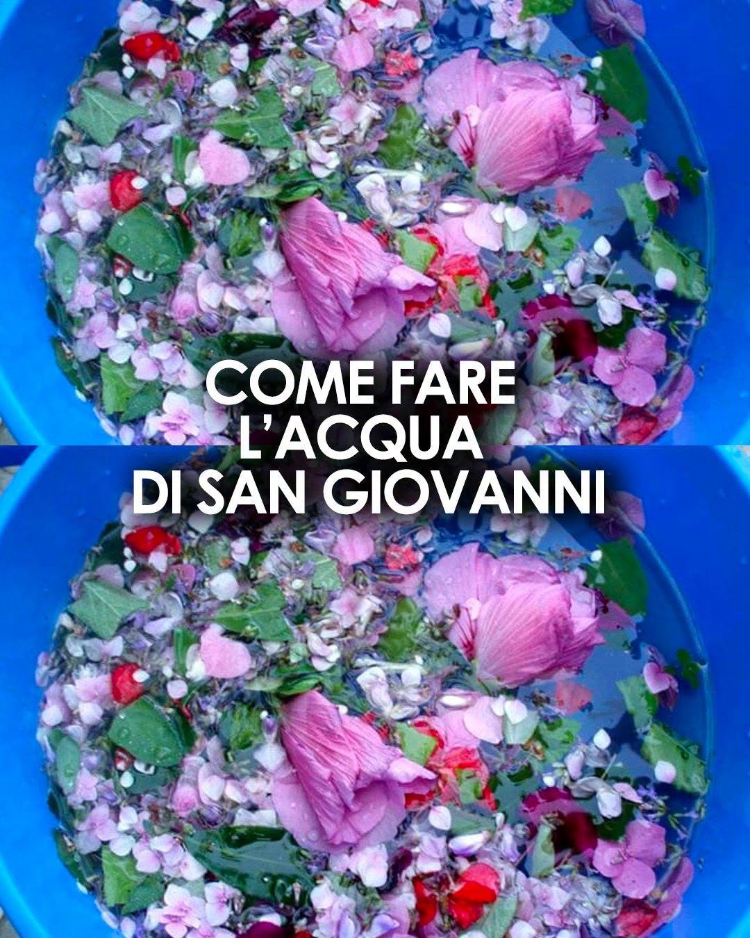 Cos’è l’acqua di San Giovanni